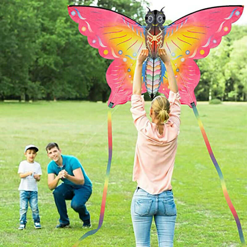 Butterfly Kite Outdoor Games & Activities Single Line Light Kite Flag KidBDAU