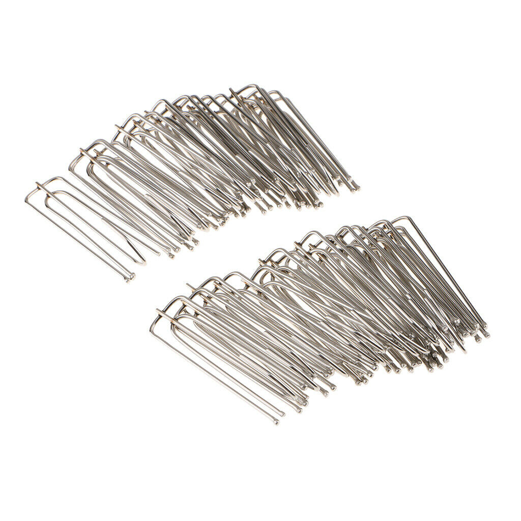 30Pieces Curtain Pleater Tape Hooks Stainless Curtain Pleat Hook, Pinch Pleat