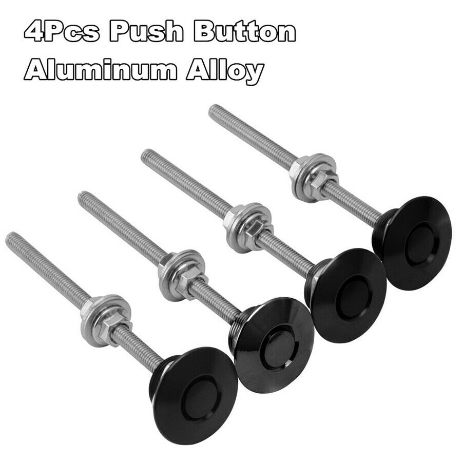 4pcs 25mm Aluminum Mini Quik Release Latch Diameter 25mm Black Lock Long Screw