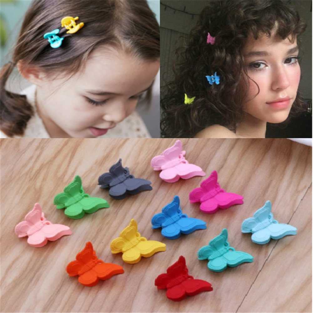 20pcs Butterfly Hair Clips Mini Hairpin for Kids Women Girls Cartoon Claw Clips