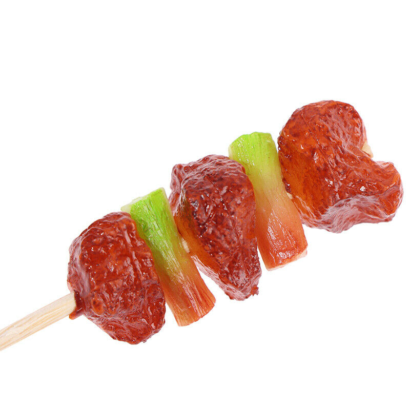 4pcs/set Simulation Mini BBQ Skewer Pretend Play Roast Beef Skewer Kitchen T Rf