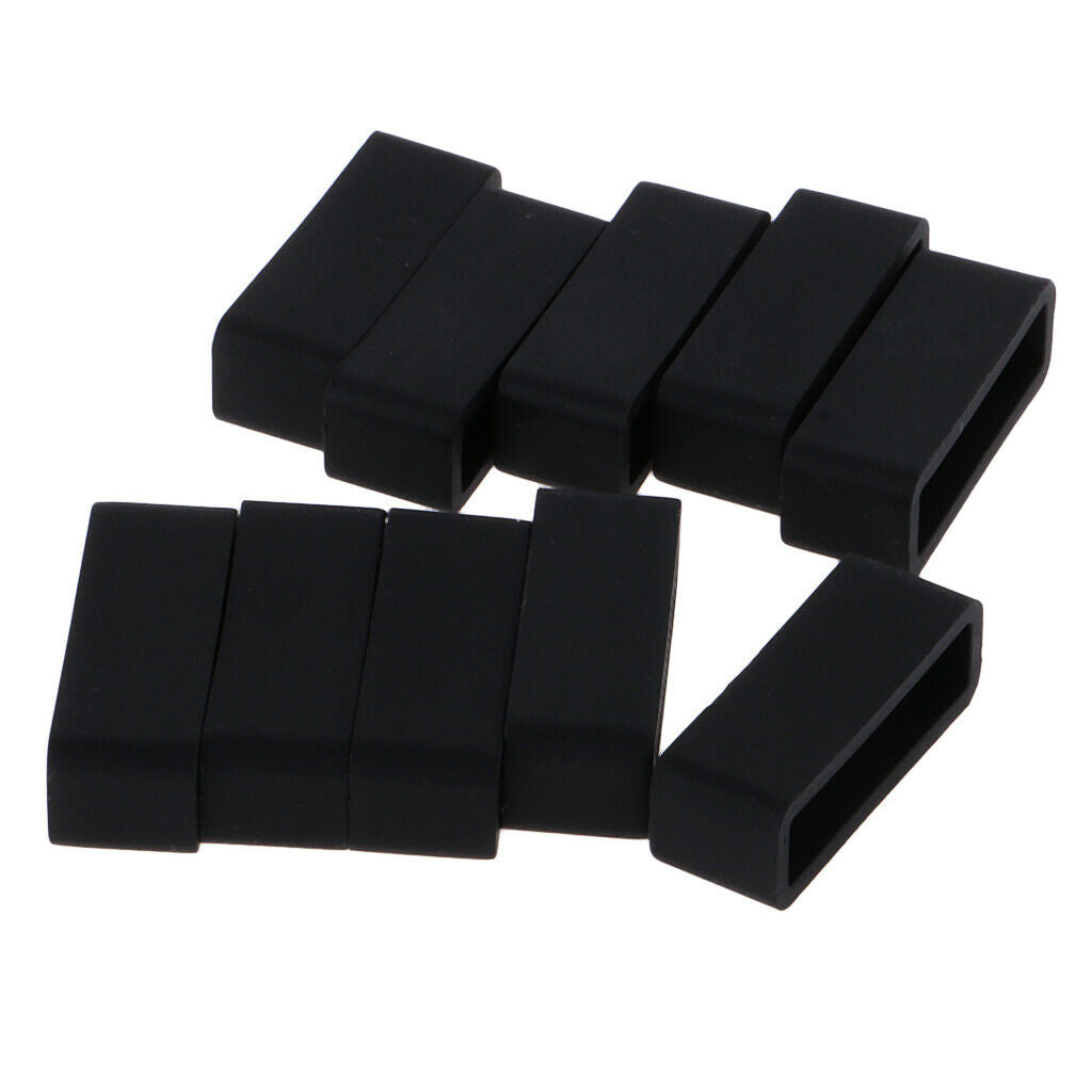 40 Pieces Silicone Watch Band Holder Keeper Locker Rings 18/20/22/24mm