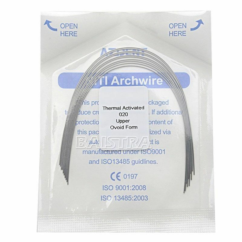 200Packs Orthodontic Dental Heat Thermal Activated Niti Round Arch Wires AZDENT