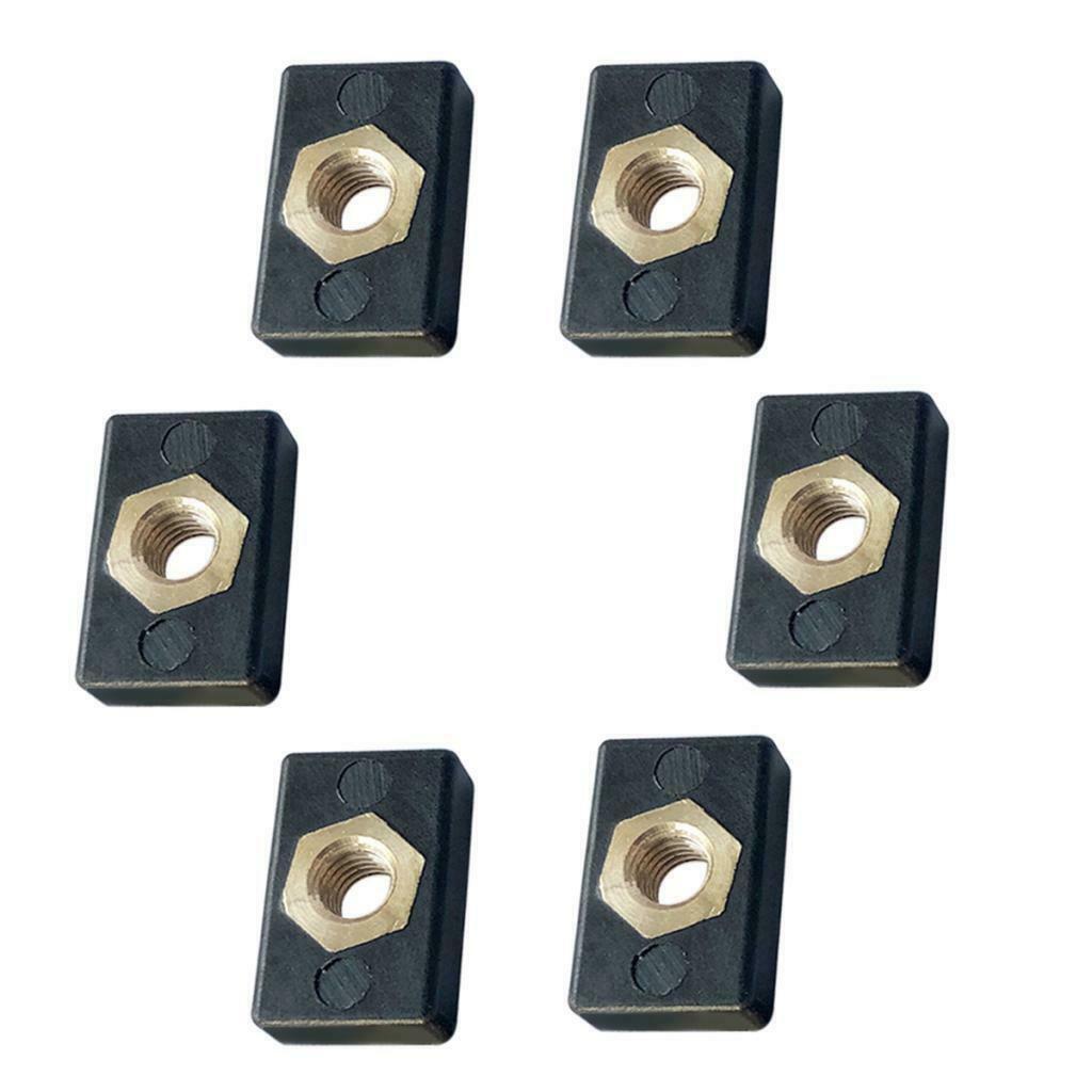 6pcs Fishing Boat Kayak Track Rail Mounting Screw Nut M6 Nutsert