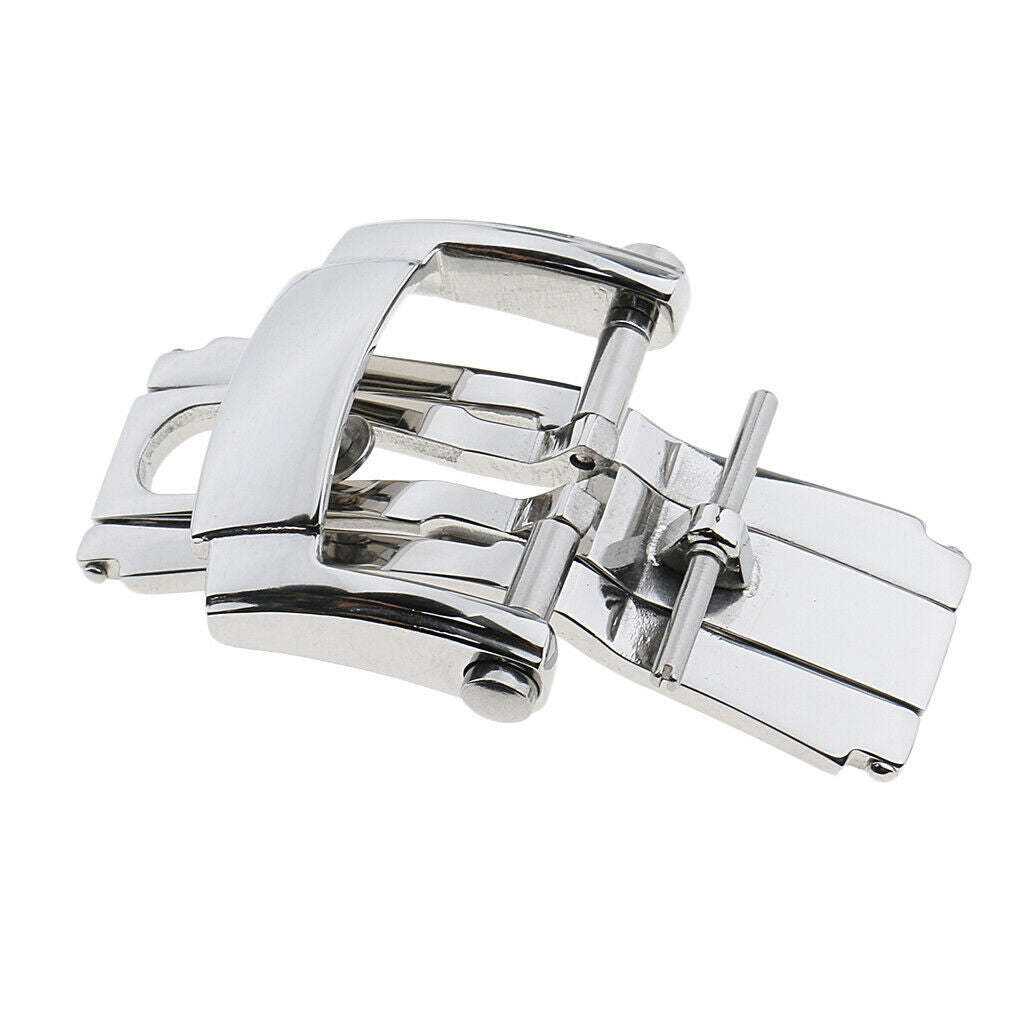 Leather Watch Band Thumbnail Shoulders Replacement Stainless Steel Buckle Tongue