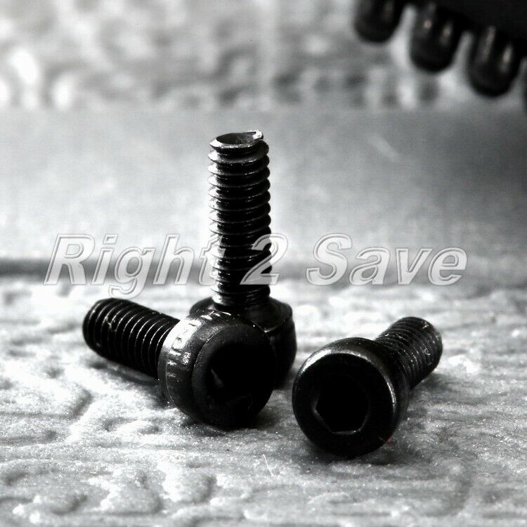 100X Hex Socket Head Scews Bolts Stainless Steel Knurled Cap Fasteners M2 x 6mm