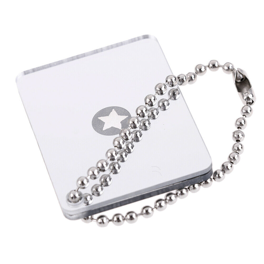 1pc Portable Emergency Floating Signal Mirror Suvival EDC reflective MirrorJ DD