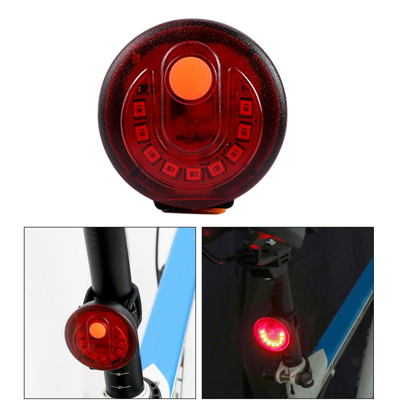 USB Bicycle Taillight Waterproof Cycling Rear Light Road Safety Accessory