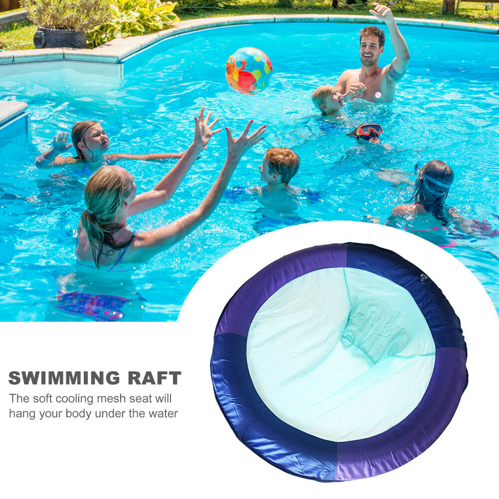 Swimming Ring Round Water Floating Hammock Row Inflatable Mattress Sleeping T @