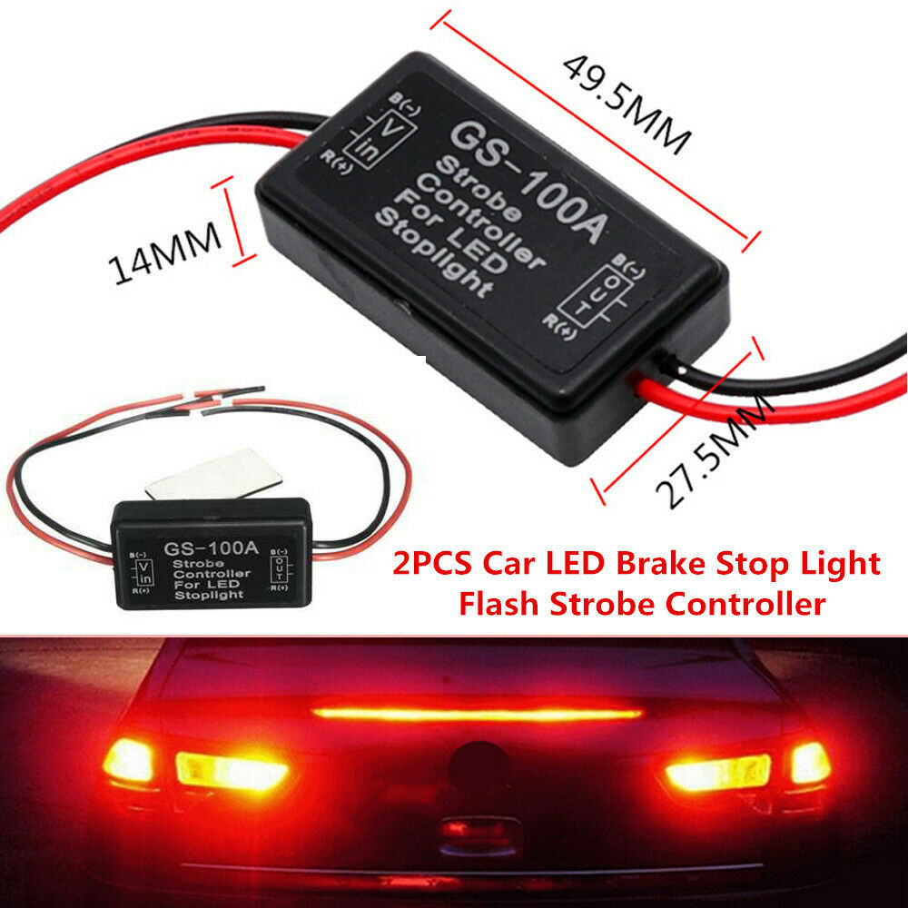 12V GS-100A Car SUV Truck LED Brake Stop Light Strobe Controller Flasher Module