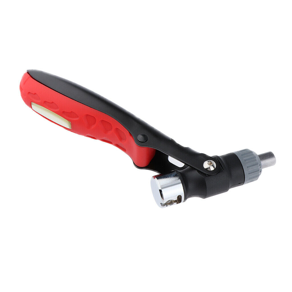 Multi-function Hammer Screwdriver Bottle Opener Bits/Socket Adapter Storage