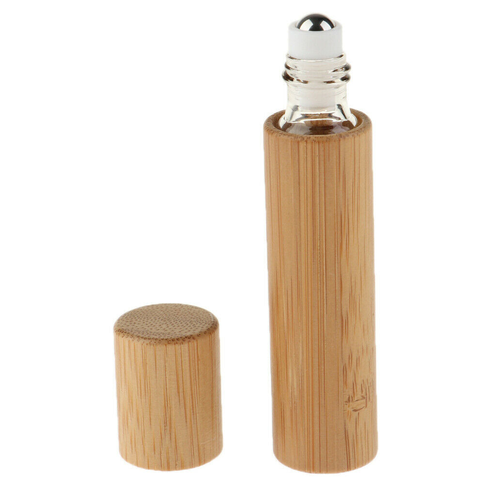 Handmade Natural Bamboo Refillable Perfume Essential Oil Roller Bottles