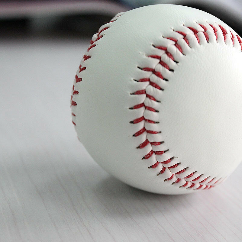 9" Soft Leather Sport Practice & Trainning Base Ball BaseBall Softball New H4DF