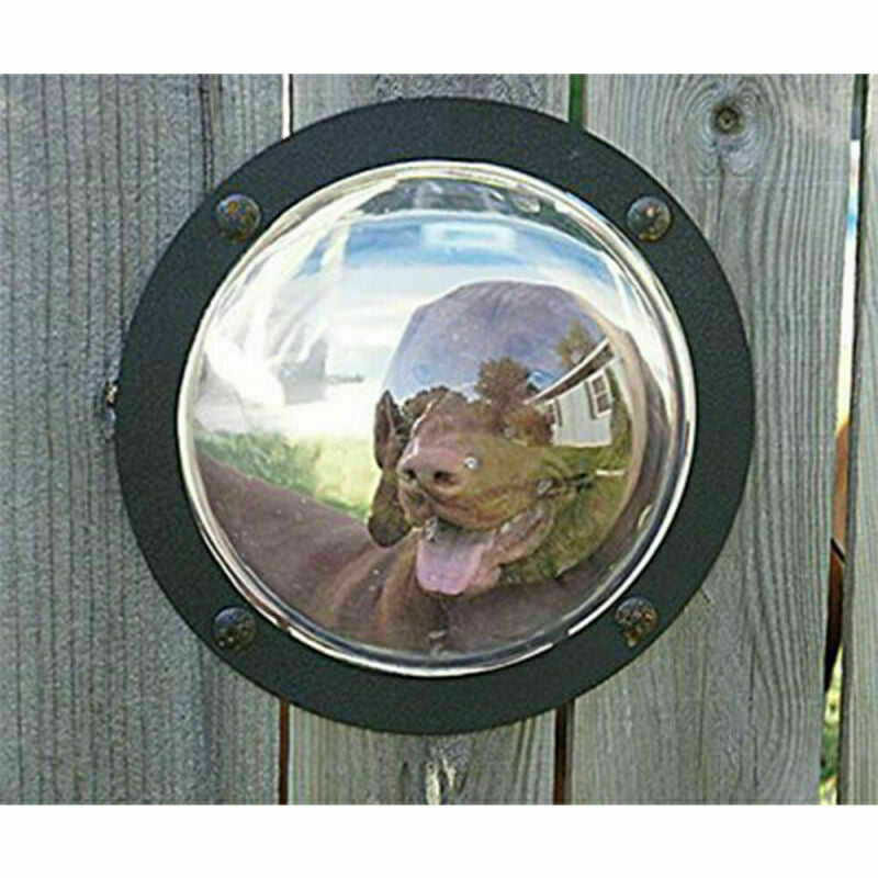 Dog Fence Window - 11.25IN Acrylic Dome Clear Dome Pet Window, 1pk