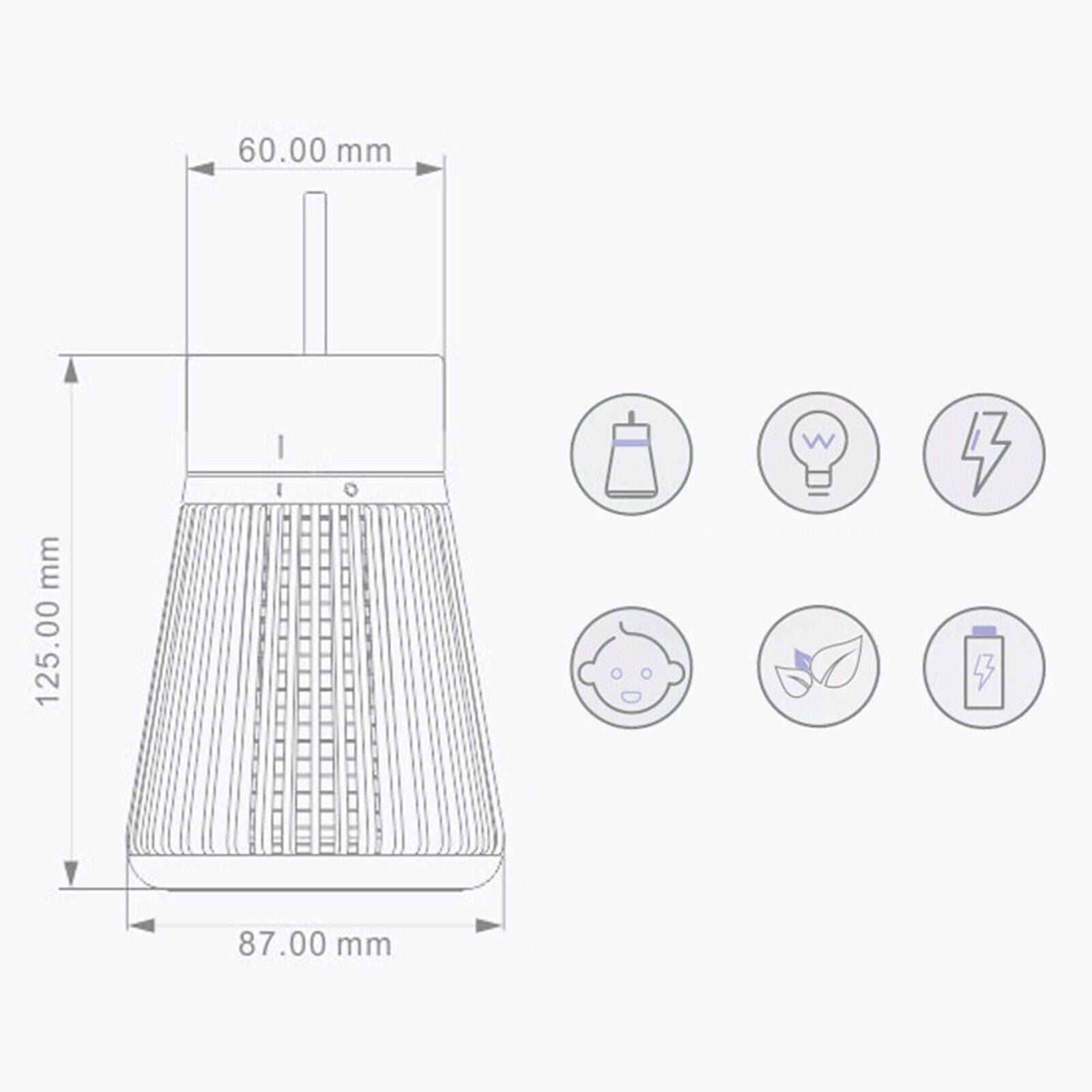 Trap   Bug   Zapper   Mosquito   Killer   Light - Emitting   Flying   Insect