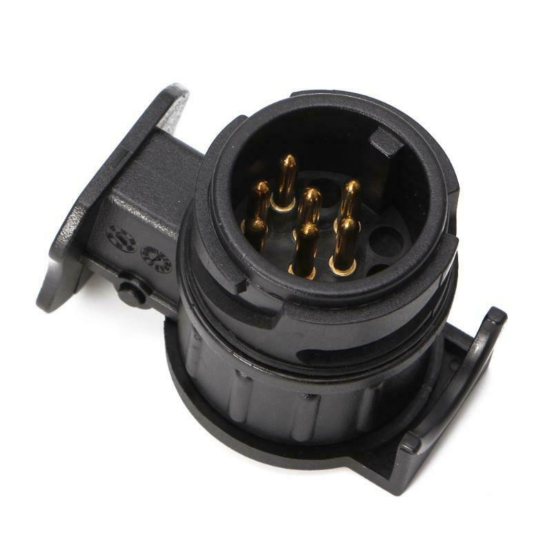Waterproof 13 To 7 Pin Plug Trailer Caravan Electric Adapter Socket Connector