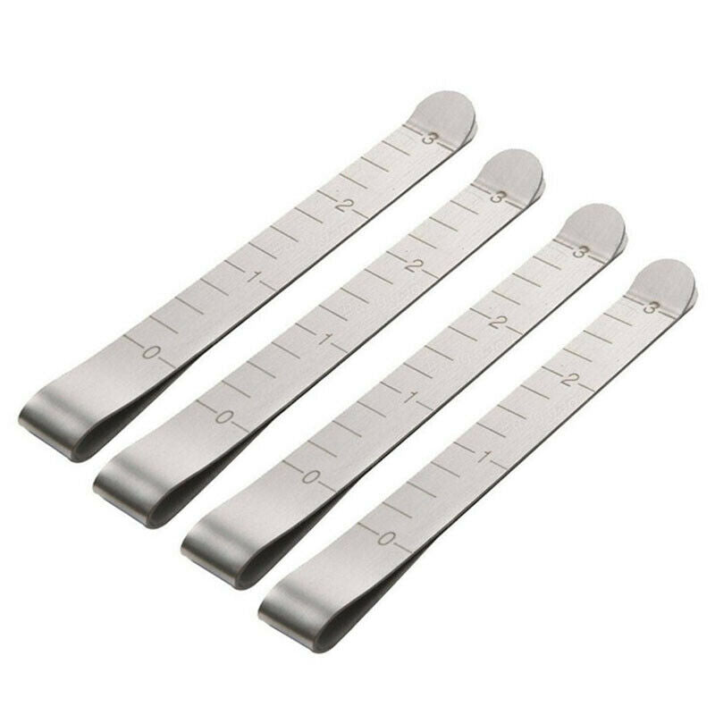 5Pcs/Pack Metal Sewing Crimping Clip Stainless Steel Ruler Measurement Cl.l8
