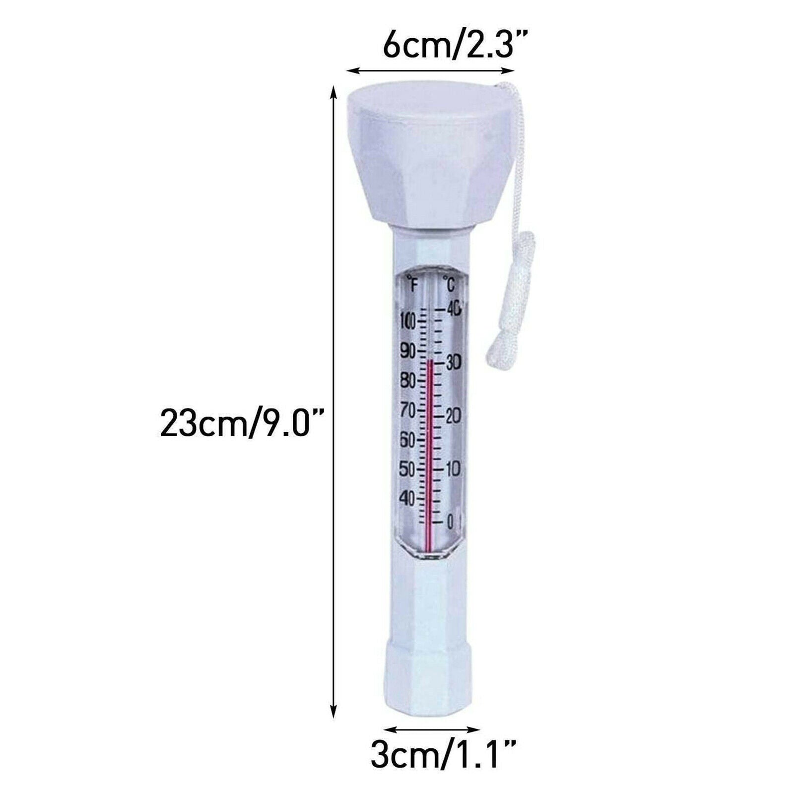Durable Floating Pool Thermometer Bath Buoy Float Temperature Meter Tester