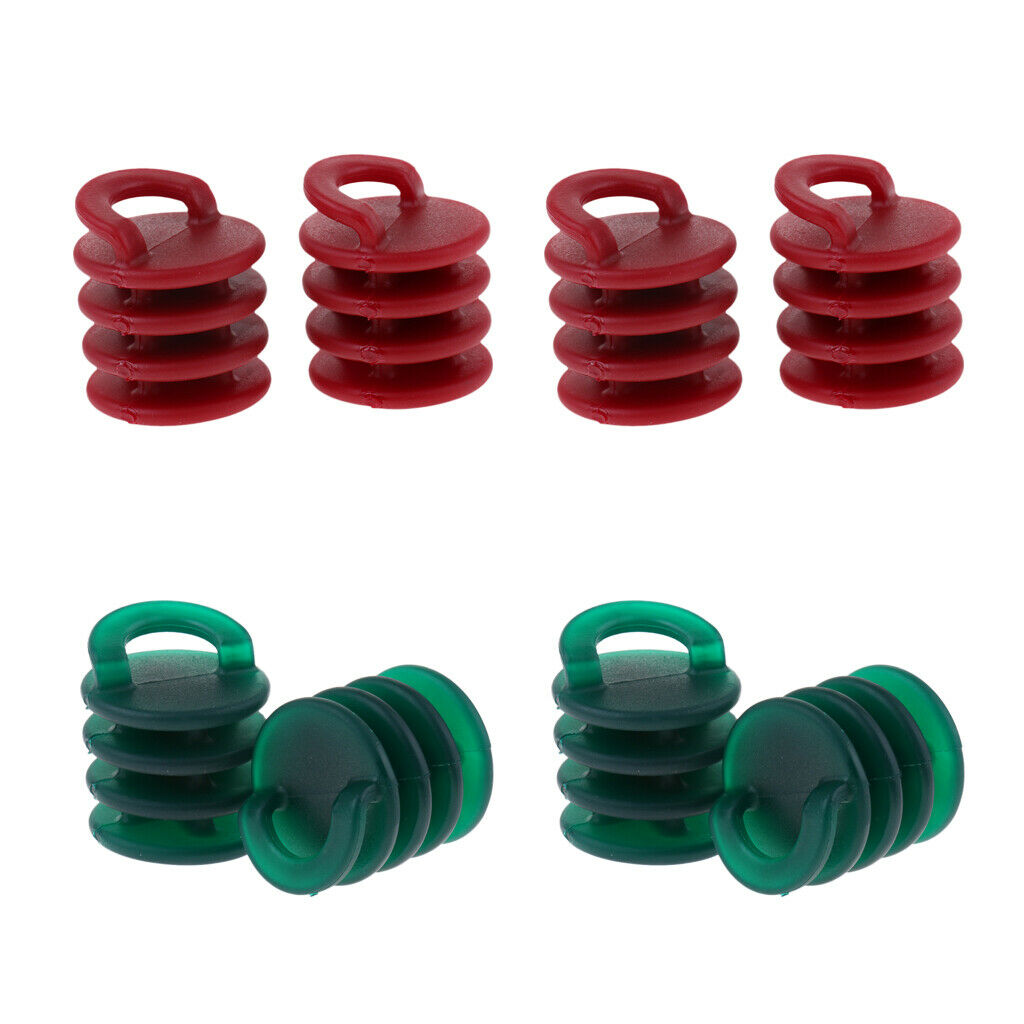 8Ã— Kayak Scupper Plugs Nylon Ocean Canoe Bungs Replacement Accessories for Sit
