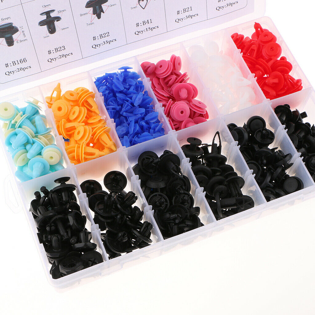470 Pieces Car Push Pin Rivet Retainer Trim Moulding Clip