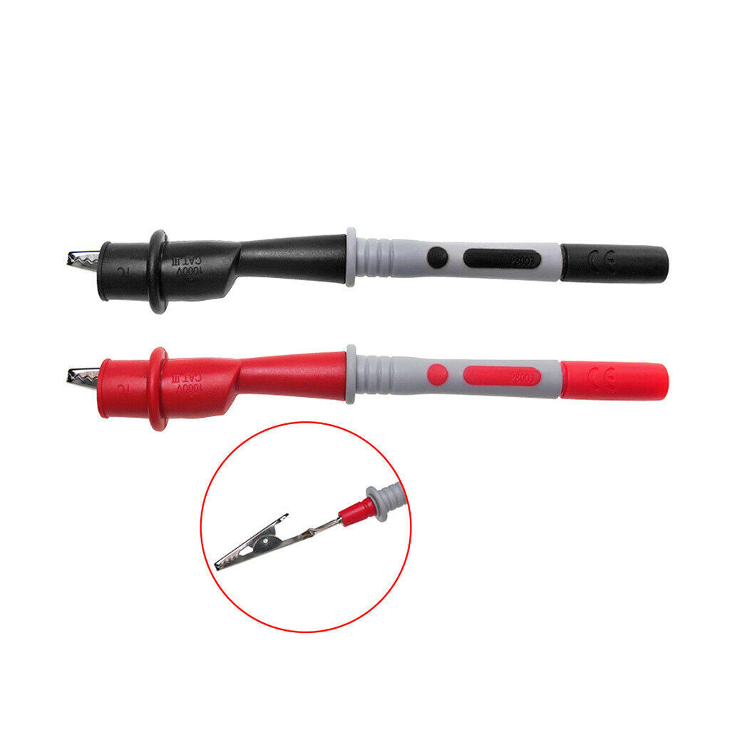 8pcs Electronic Test Lead Multimeter Test Probe Lead Banana Test Probe Set PVC