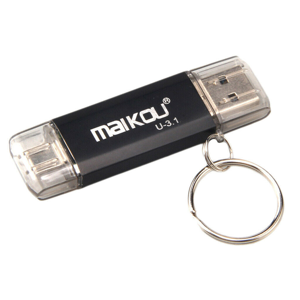 256 GB Dual Type-C OTG Flash Drive USB 3.0 Memory Stick for Android Phone PC