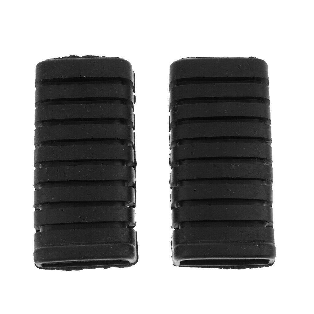 Rubber Nonslip Footrest Pedal Foot Peg Footpeg Covers Set For  WY125 ..
