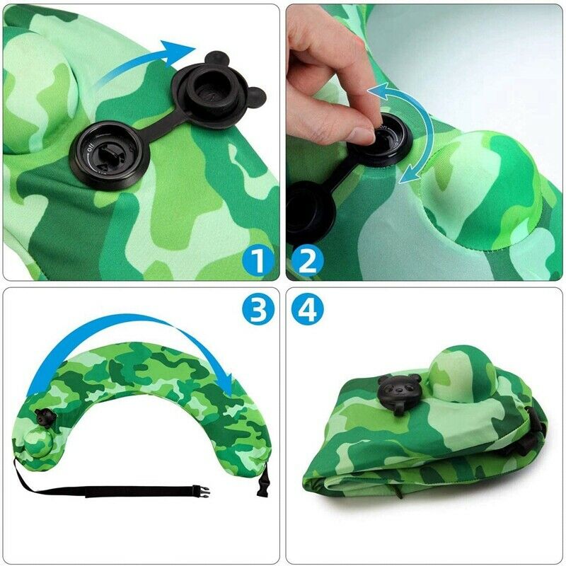 4X(Swim Belt Inflatable Swim  Portable Swim Trainer Pool Float Travel Neck K4N4)