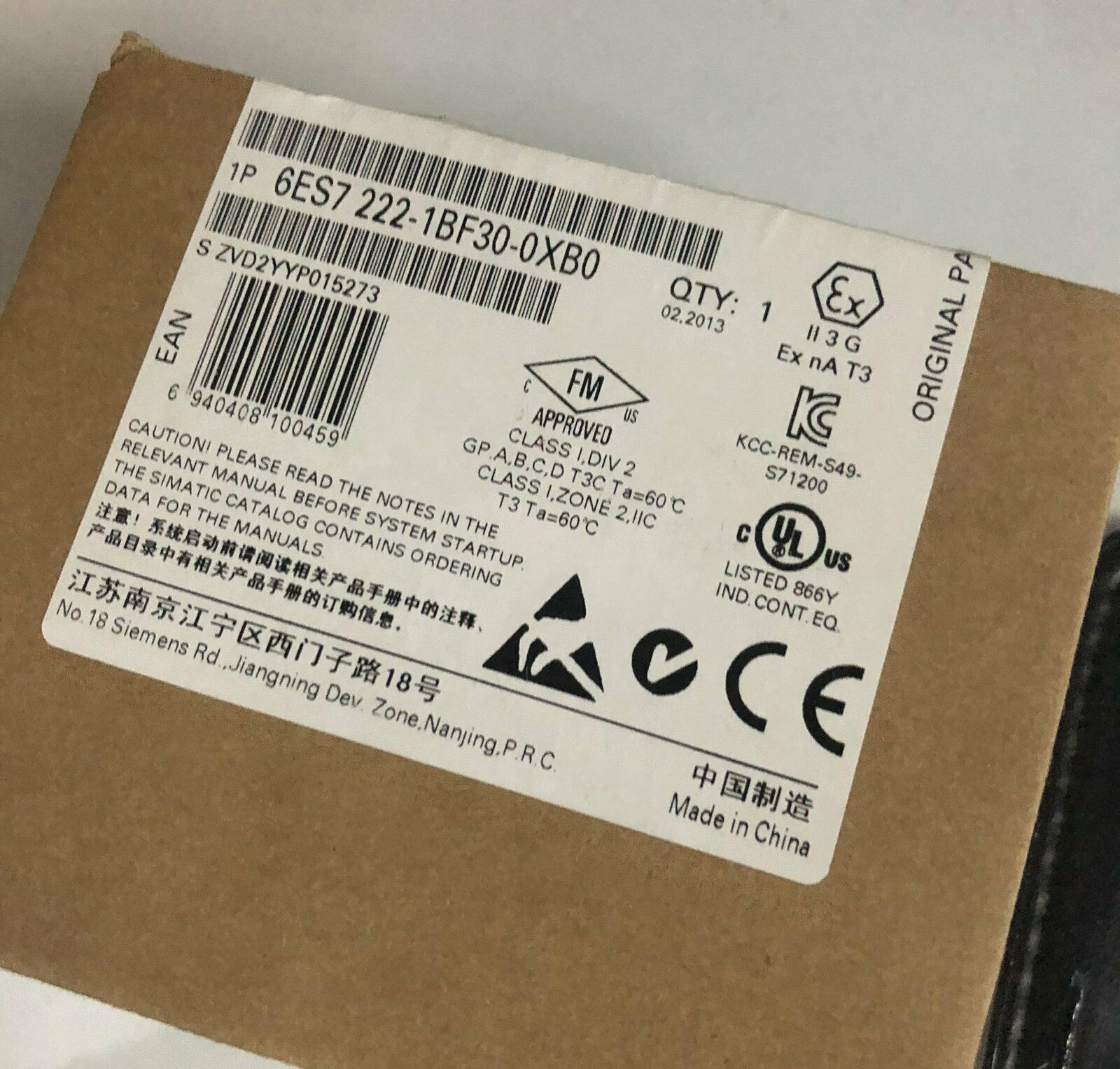 1PC New Siemens 6ES7222-1BF30-0XB0 6ES7 222-1BF30-0XB0 One year warranty