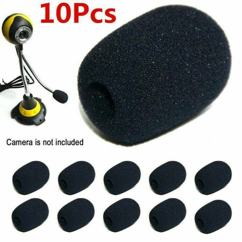 10Pc/Lot Mini Microphone Headset Windscreen Sponge Foam Mic Covers AU