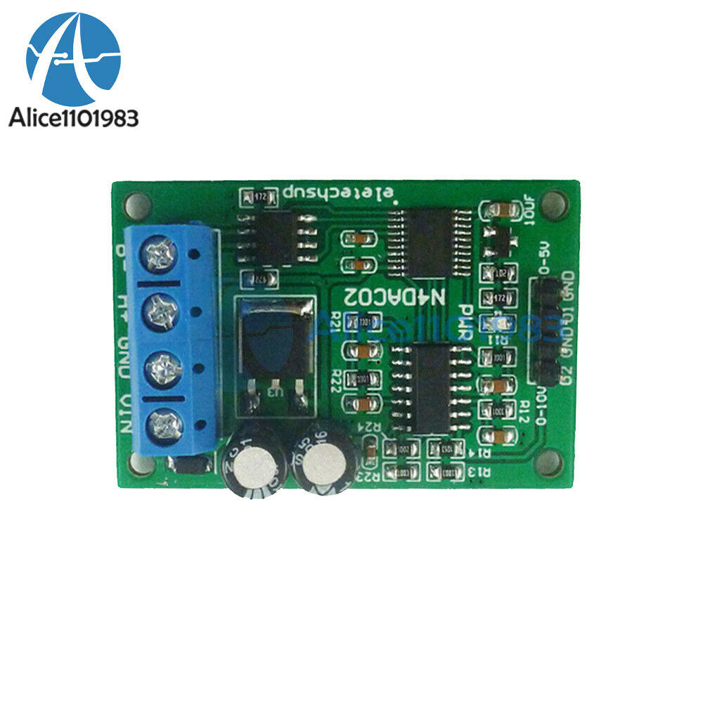 DC12V-25V 2 Channel PWM DAC RS485 Voltage Analog Converter Module N4DAC02 MODBUS