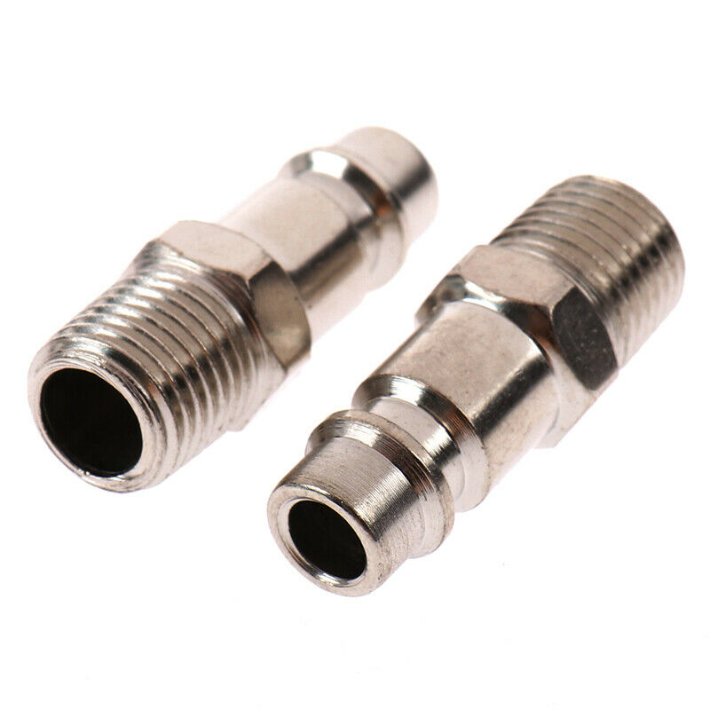 6Pcs EURO Air Line Hose Compressor Fitting Connector Quick Release Set 1/4"BDAU