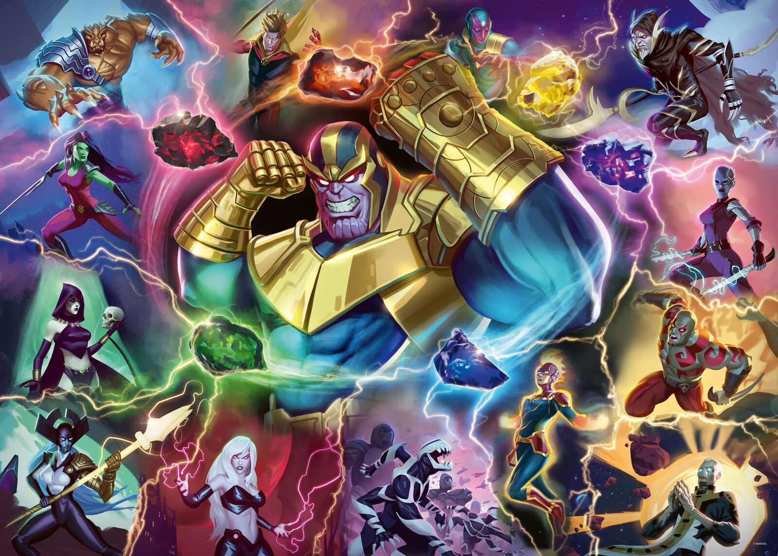 16904 Ravensburger Marvel Villainous - Thanos Jigsaw Puzzle 1000pcs Age 12 Year+