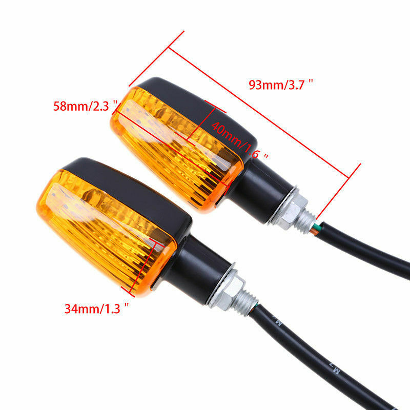 4PCS Turn Signals Indicator Lights Universal Motorcycle Dirt Pit Bike Scooter