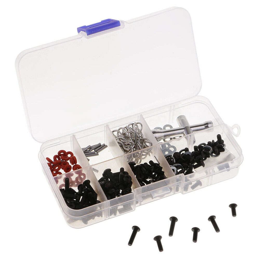 1/set Metal RC Car Flat/Round Nuts & Cross Hex Wrench & Washer For 1/10 HSP