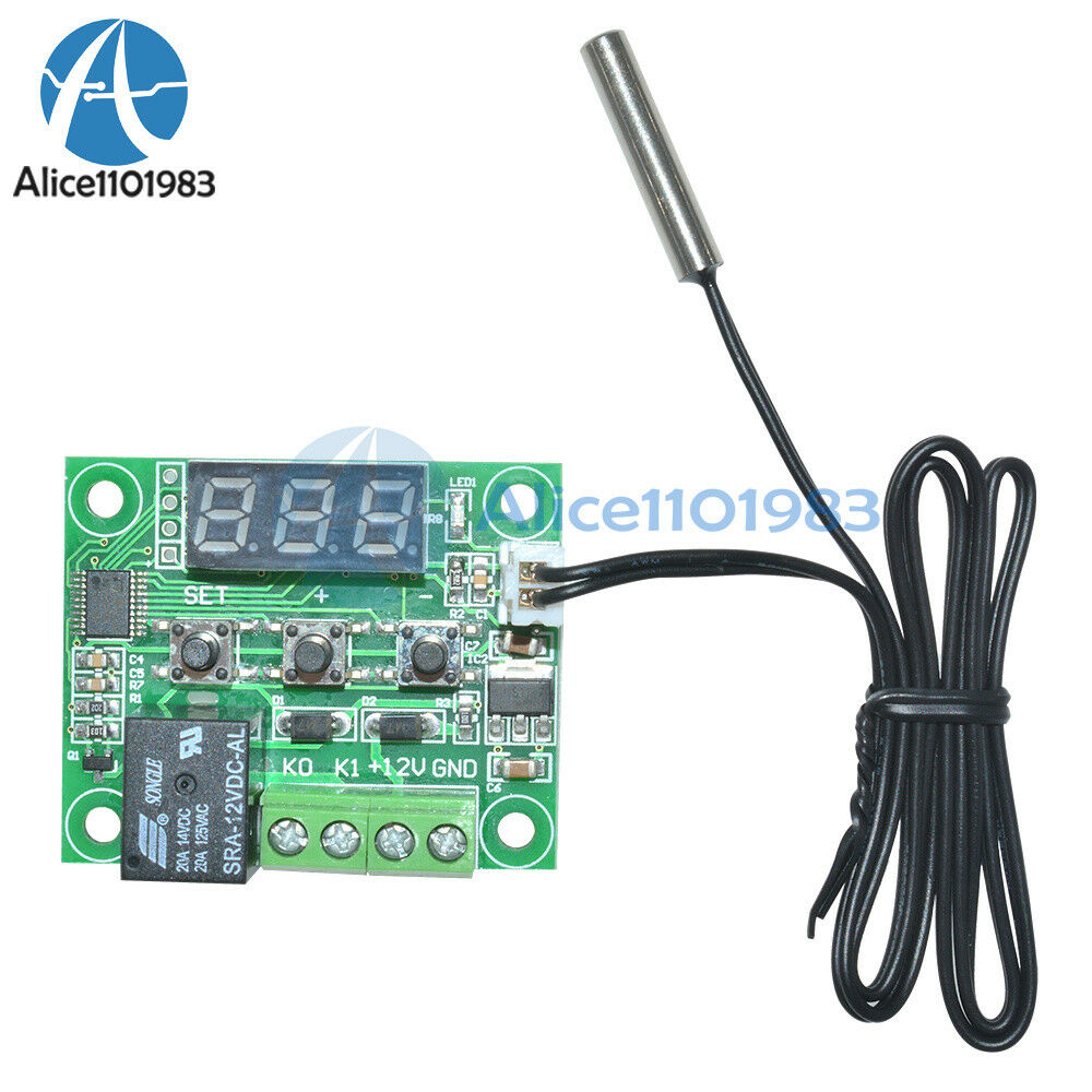 DC12V Red W1209 Digital thermostat Temperature Controler -50-110°C  + Sensor