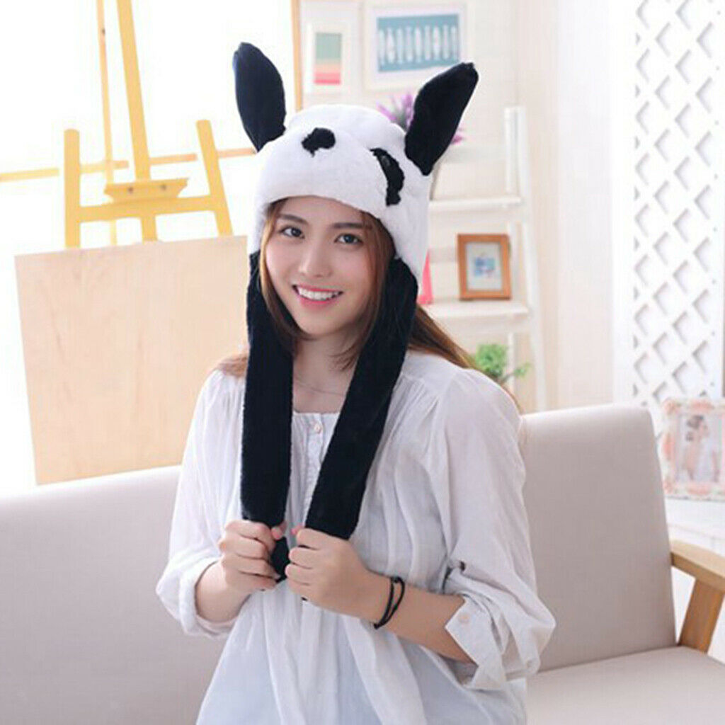 Winter warm cartoon animal hat plush beanie fluffy hooded cute caps