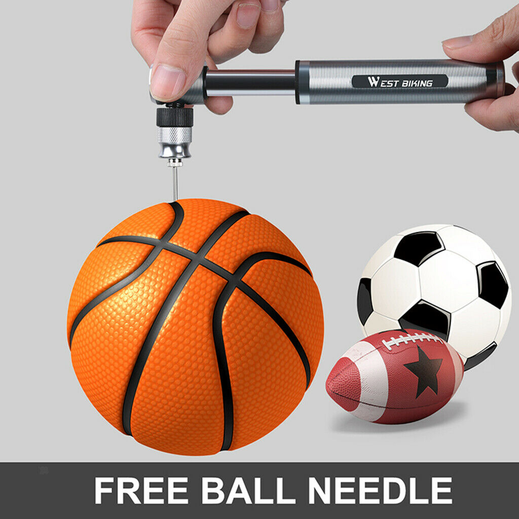 Pocket Bicycle Air Pump Inflator Tyre Basketball High Pressure Hand Pump