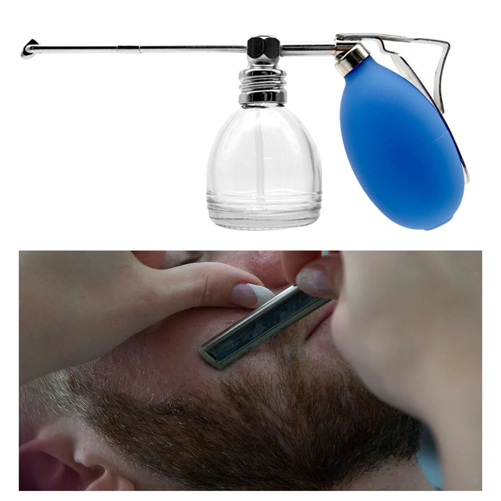 Powder Blower Puffer Barbers Hairdressers Talcum Bottle Hair Salon Home Use