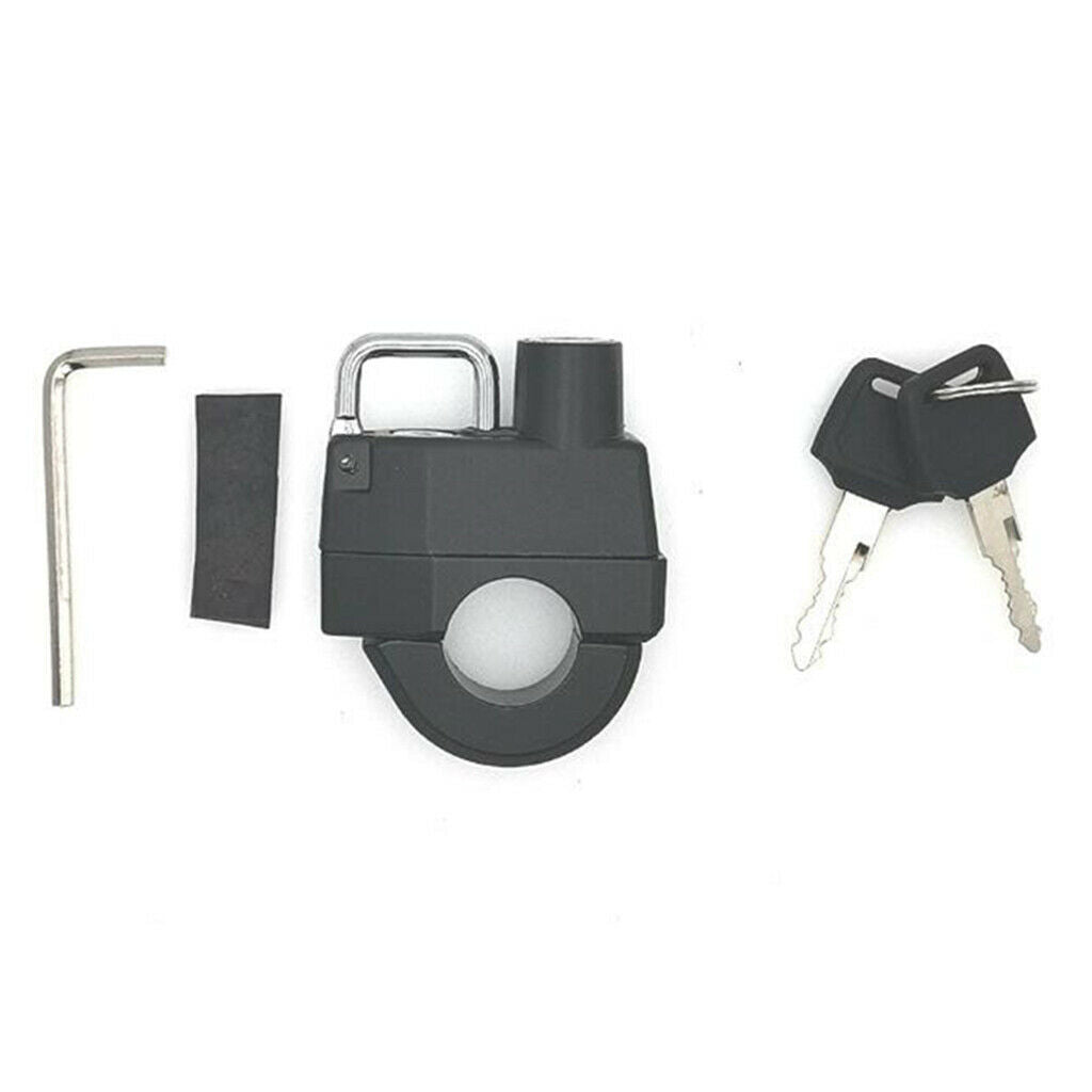 Scooters Motorcycle Helmet Lock 22-26mm Handlebar Easy Secure Anti theft