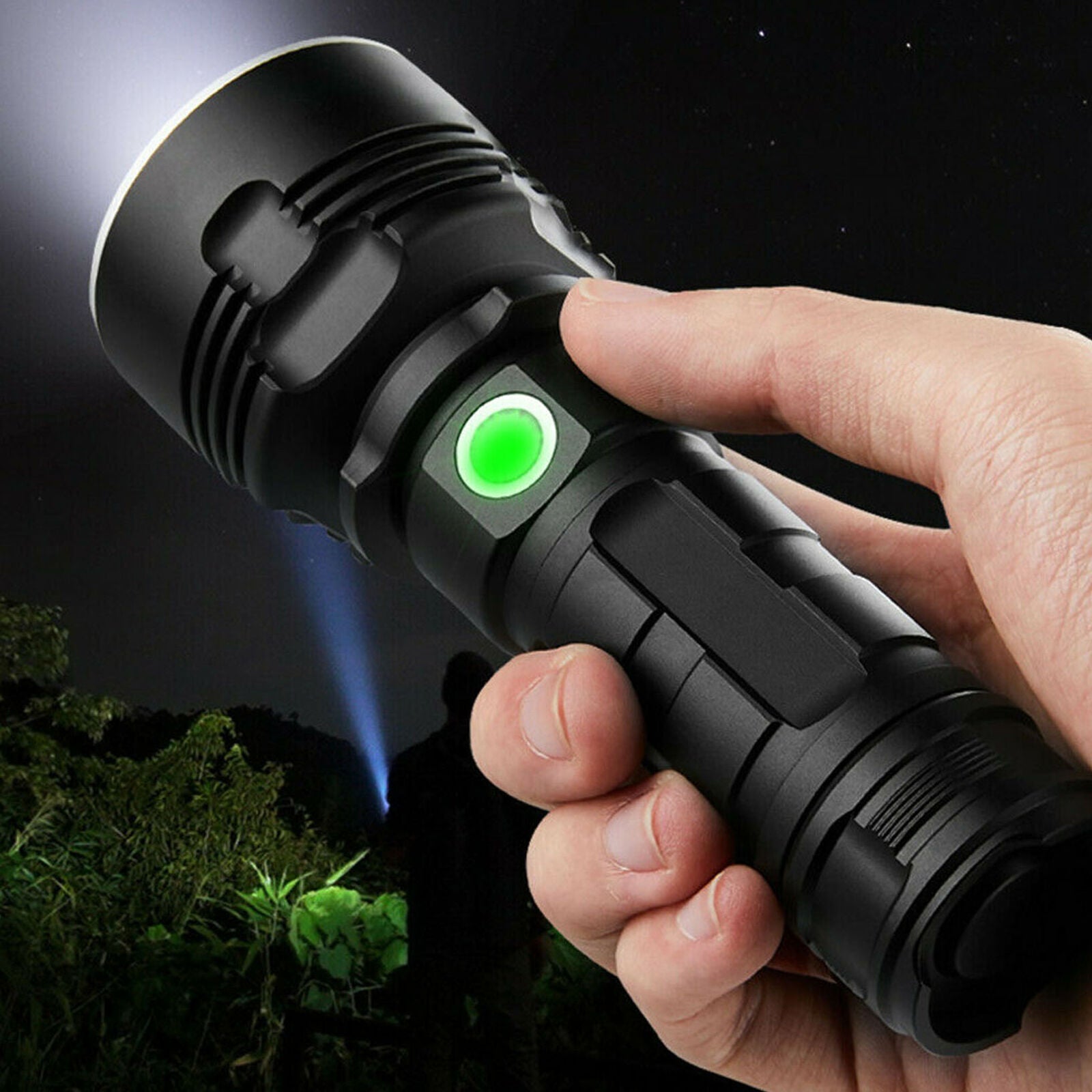 50000 LMumens Flashlight Powerful LED XHP50 Torch USB Recharge Lamp Ultra Bright