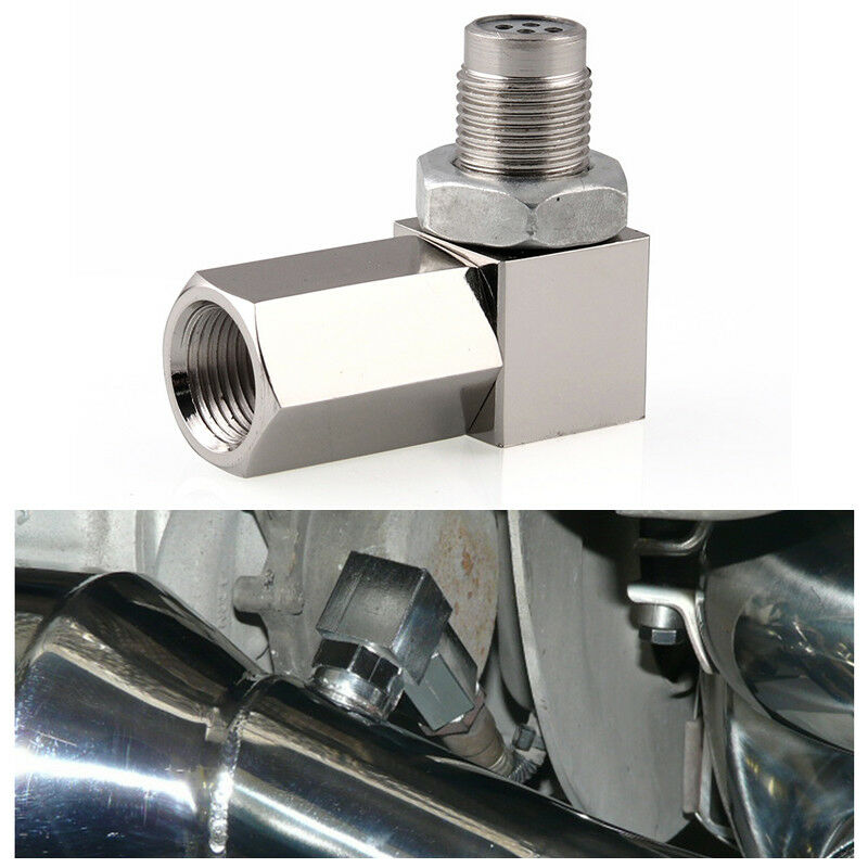 O2 SENSOR CEL ELIMINATOR CHECK ENGINE LIGHT SPACER CATALYTIC CONVERTER 90 Degree