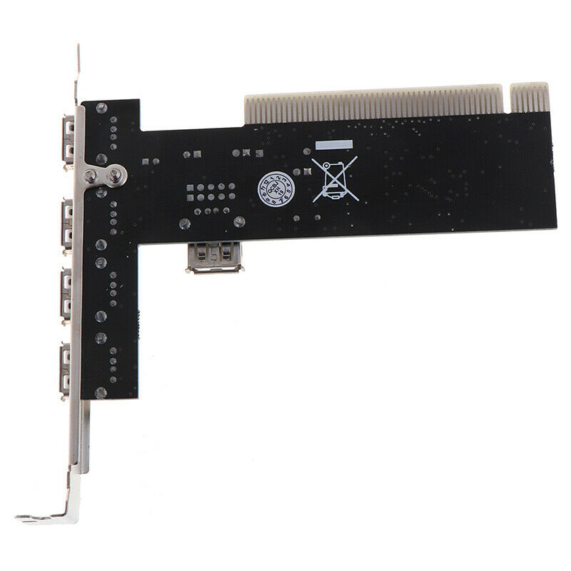 USB 2.0 4 Port 480Mbps High Speed VIA HUB PCI Controller Card Adapter PCI CBRWF