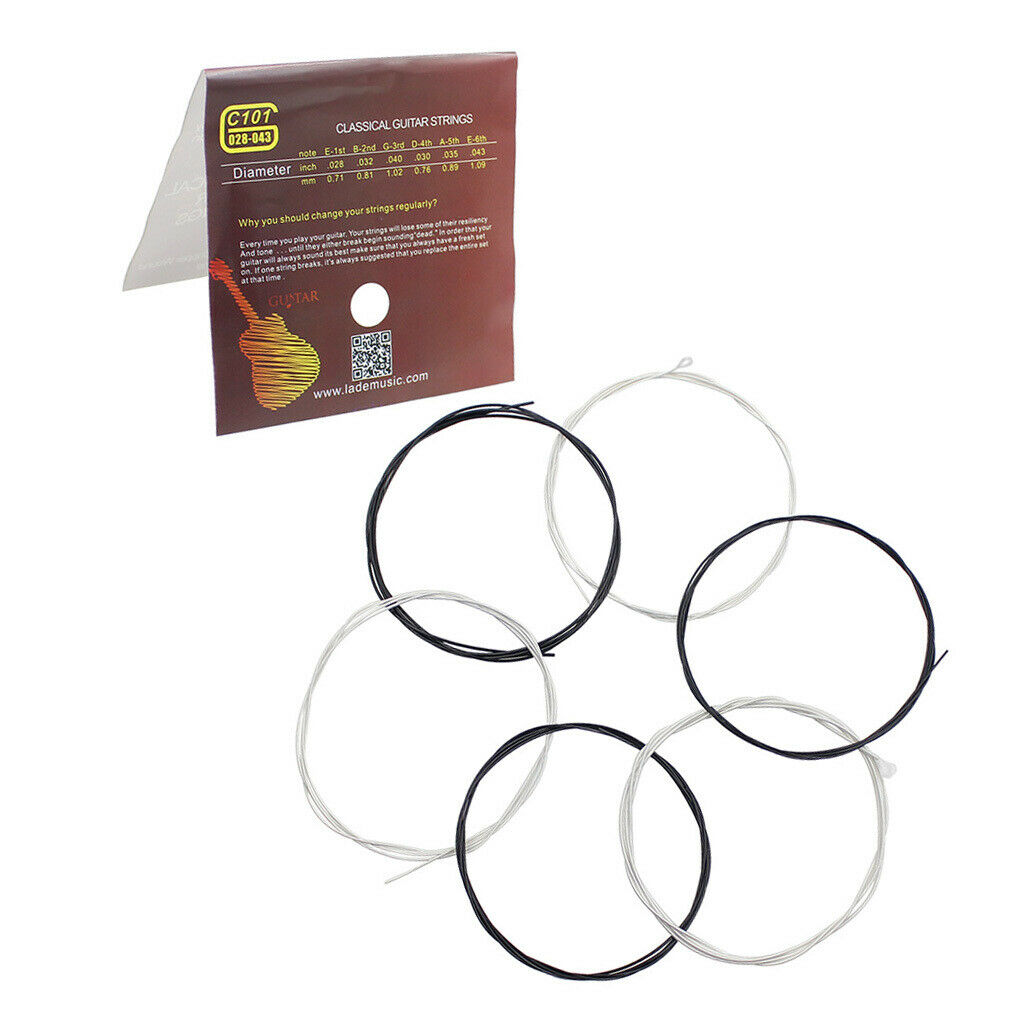 6pcs Nylon Guitar Strings for Classical Guitar Replacement Parts