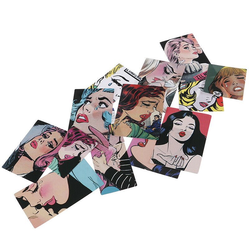 14Pcs/pack Retro beauty stickers scrapbook DIY diary albums notebook decor Tt