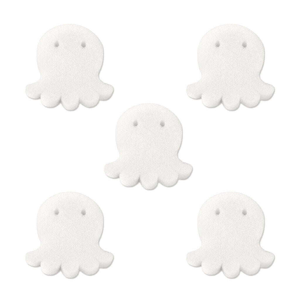 15x Oil Absorbing Sponge Scum Grime Sponge Absorber for Pools Octopus White