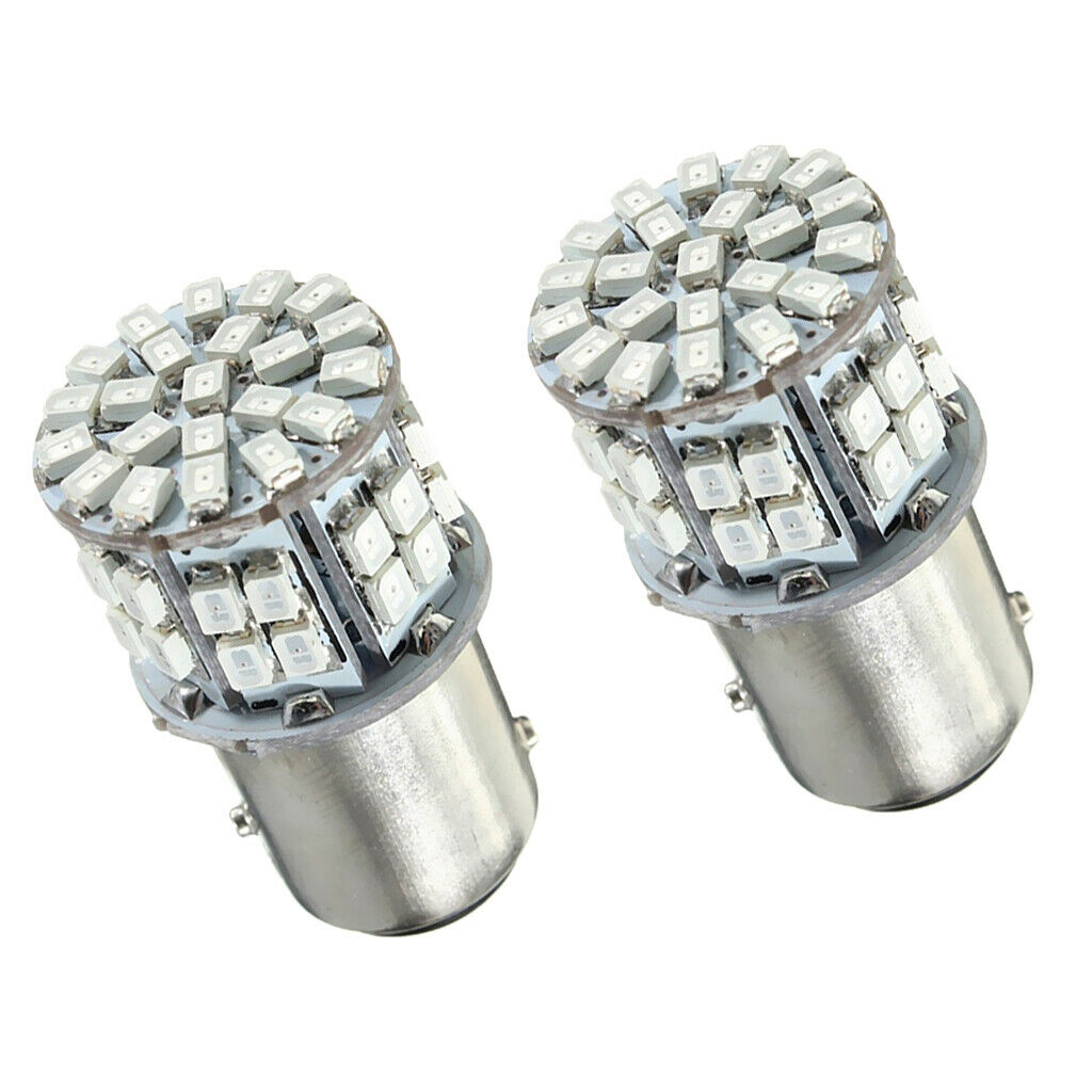 2X 1157 1206 50SMD LED Brake Stop Light Taillight Turn Signal Lamp Bulbs Red