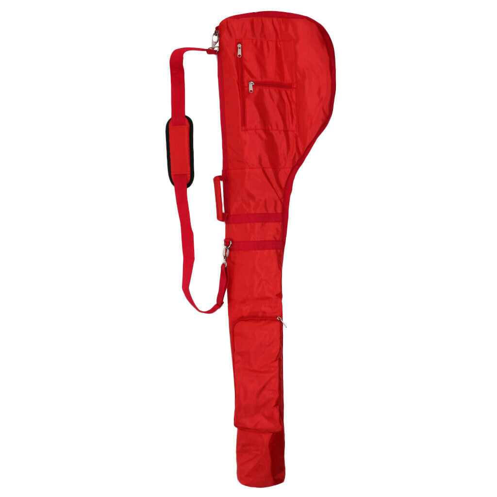 Golf Bag Travel Pouch Golf Club Putter Protector Shoulder Handbag Red