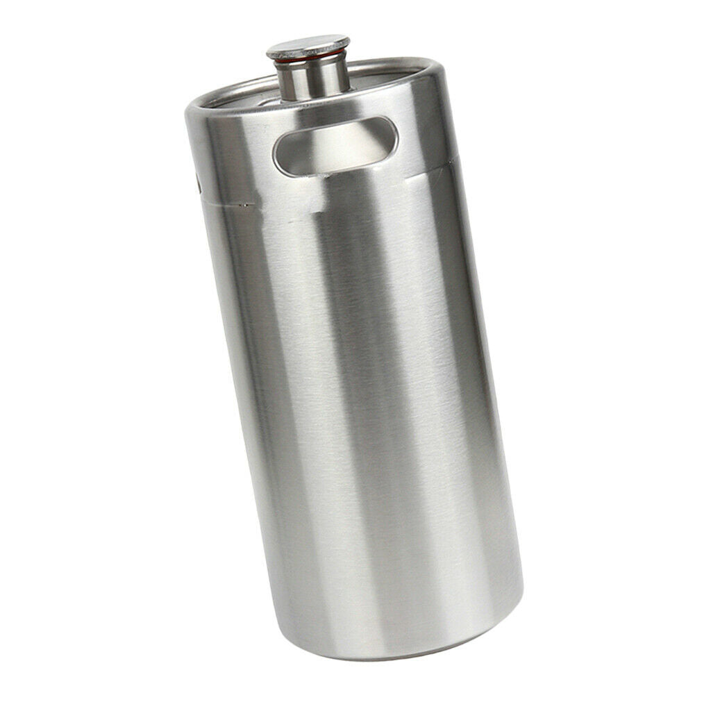 5L Stainless Mini Keg Growler Wine Pot Stainless Beer Growlers Homebrew Keg