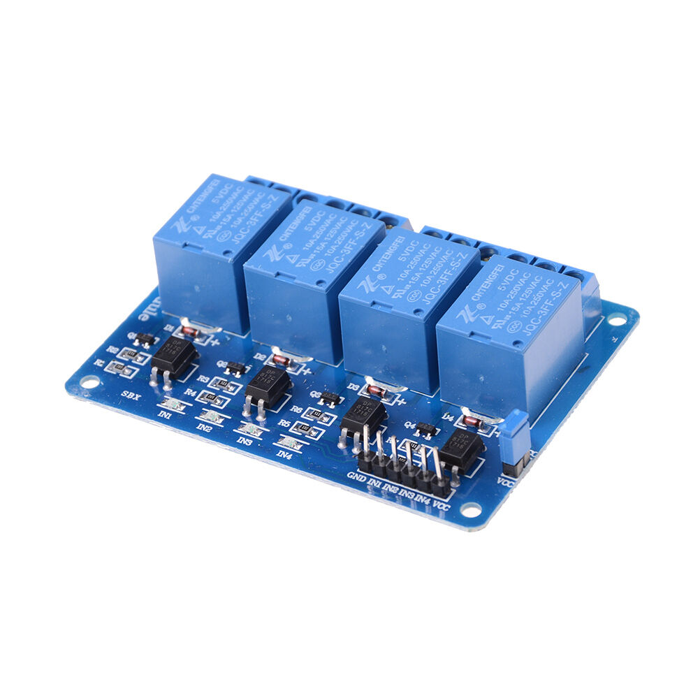 5V 4 Channel Relay Board Module With Optocoupler LED for Arduino PiC ARM .l8